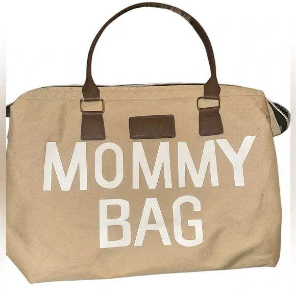 Mommy Bag in Tan Canvas with two organizer bags. Brand new! - Picture 2 of 12
